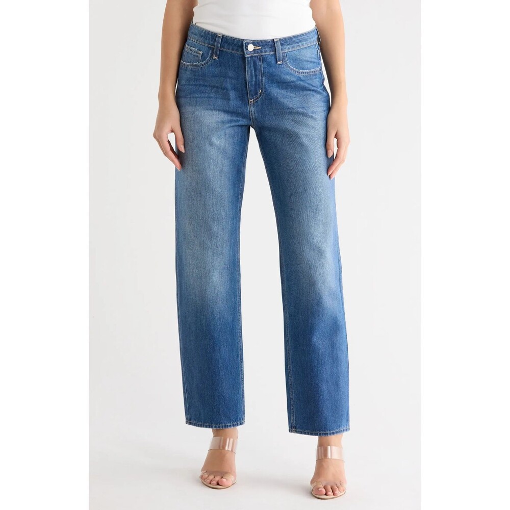 L'AGENCE Marjorie Women’s Coated Slouch Slim Straight Jeans Size 28 NWT